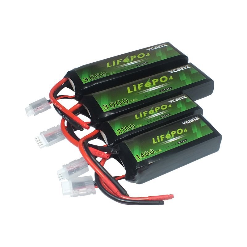 Vcanz LiFePo4 Akku 2S/6.6V, 1400mAh 25C