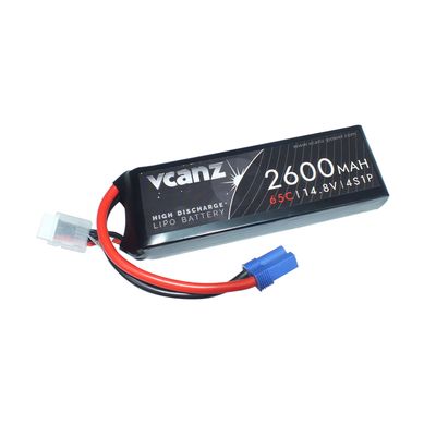 Vcanz 4S 14.8V 2600mAh 65-130C Graphene Lipo RC-Akku