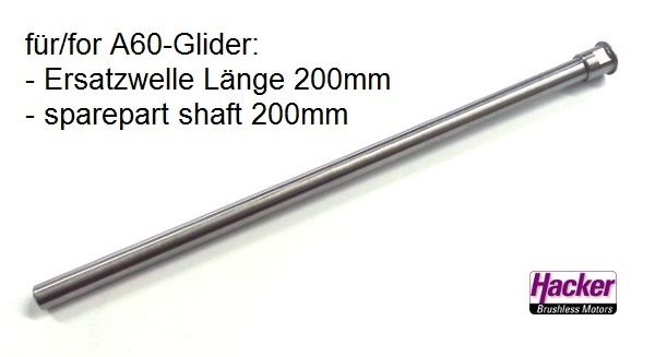 Welle für A60-L-Glider (200mm) Welle für A60-L-Glider (200mm)