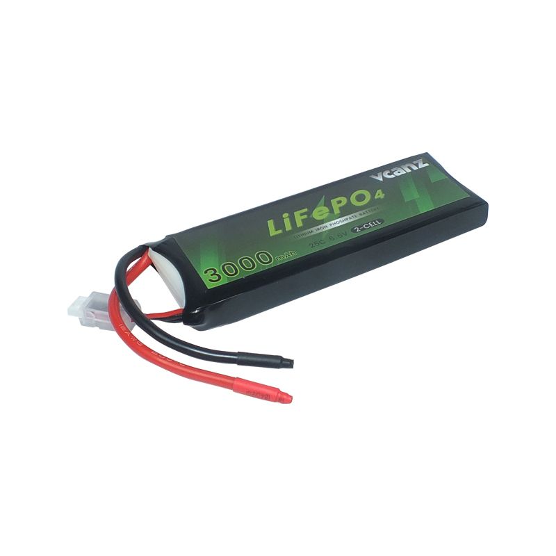 Vcanz LiFePo4 Akku 2S/6.6V, 3000mAh 25C