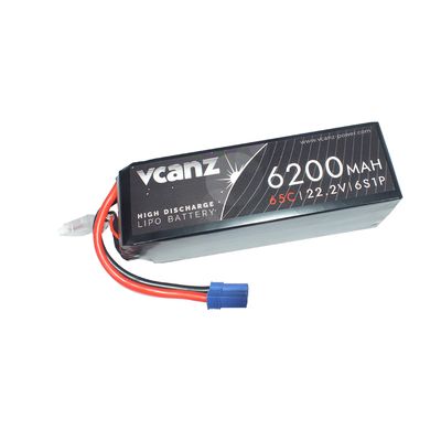 Vcanz 6S 22.2V 6200mAh 65-130C Graphene Lipo RC-Akku