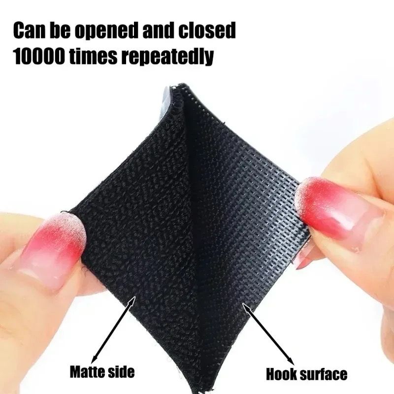 Klett-Pad 5x5cm schwarz