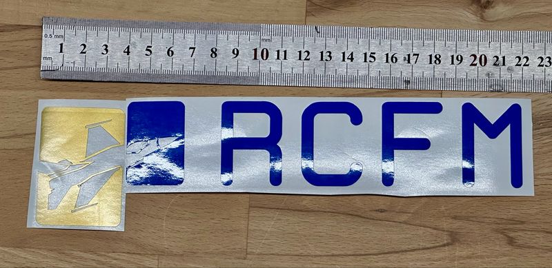 RCFM Konturgeschnittene Aufkleber