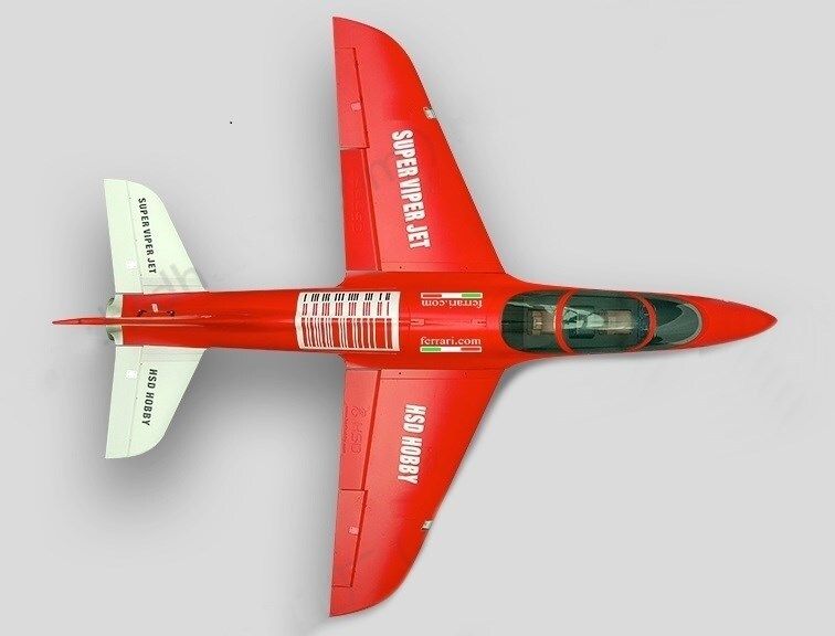 HSDJets Turbo Super Viper Red-Race V3, Spw 1500mm, ready for Turbine, PNP