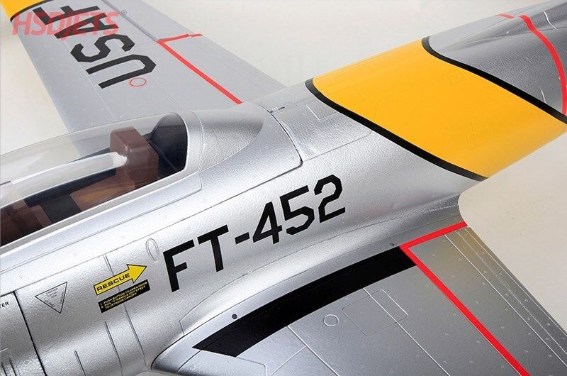 HSDJets T-33 Yellow Ribbon, 120mm EDF Jet, Spw 2018mm, 12S - PNP