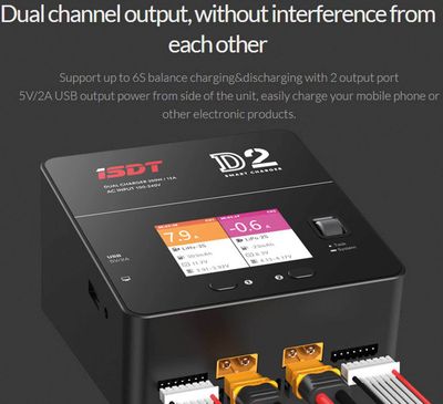 ISDT Dual-Ladegerät D2 MK2 200 W Smart AC