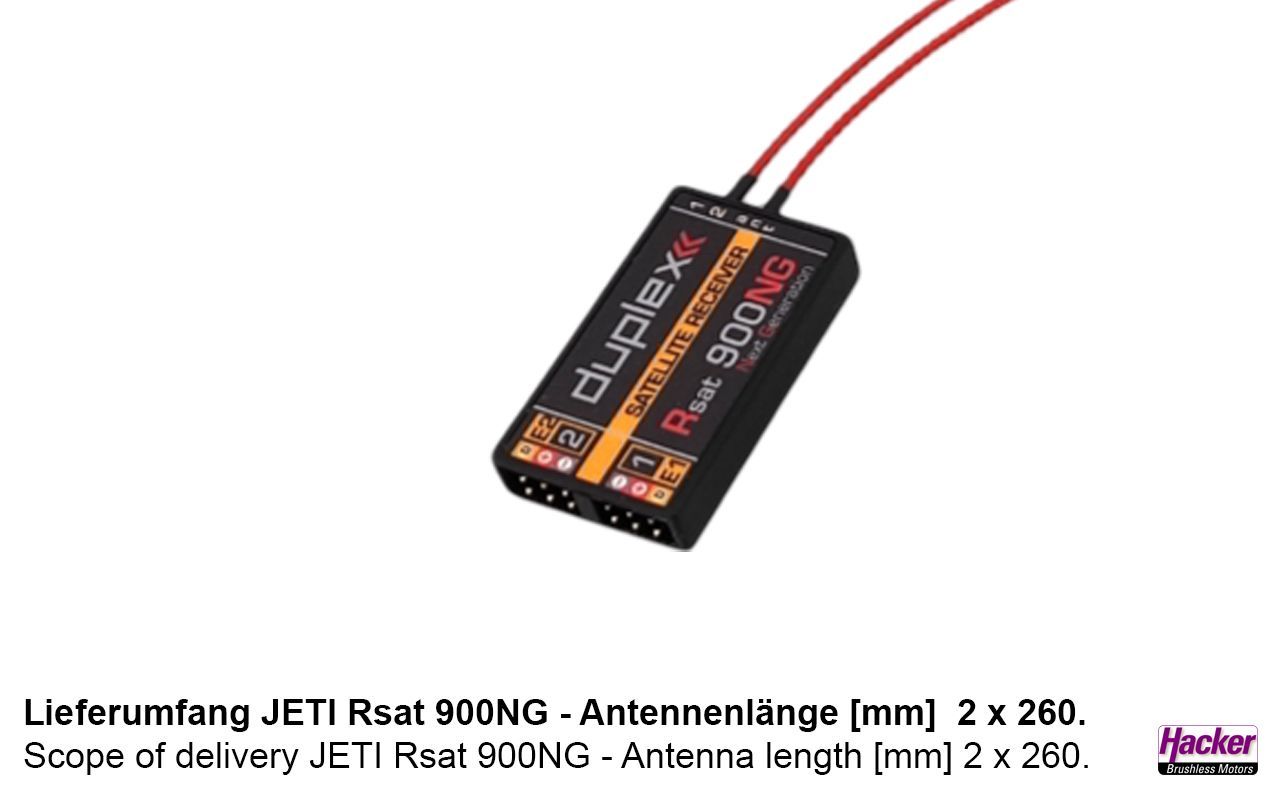 JETI Duplex-Empfänger Rsat 900NG