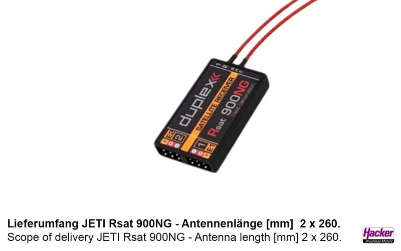 JETI Duplex-Empfänger Rsat 900NG
