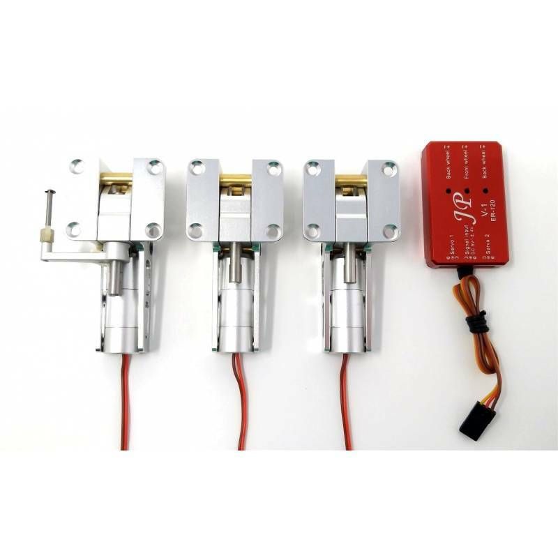 JP Hobby ER-005 5mm Alloy Electric 3 Retracts Set (6kg/Low/Inside) + Controller (optional)
