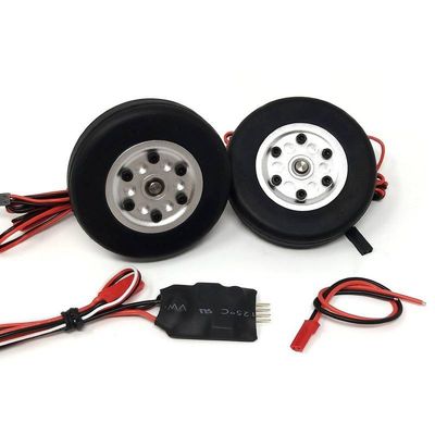 JP Hobby Elektrobremse mit 2x 65/16mm Rädern (4mm Achse)