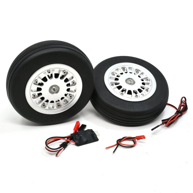 JP Hobby Elektrobremse mit 2x 136/36mm Rädern (8mm Achse) (Flugzeuge über 30kg) JP Hobby Elektrobremse mit 2x 136/36mm Rädern (8mm Achse) (Flugzeuge über 30kg)