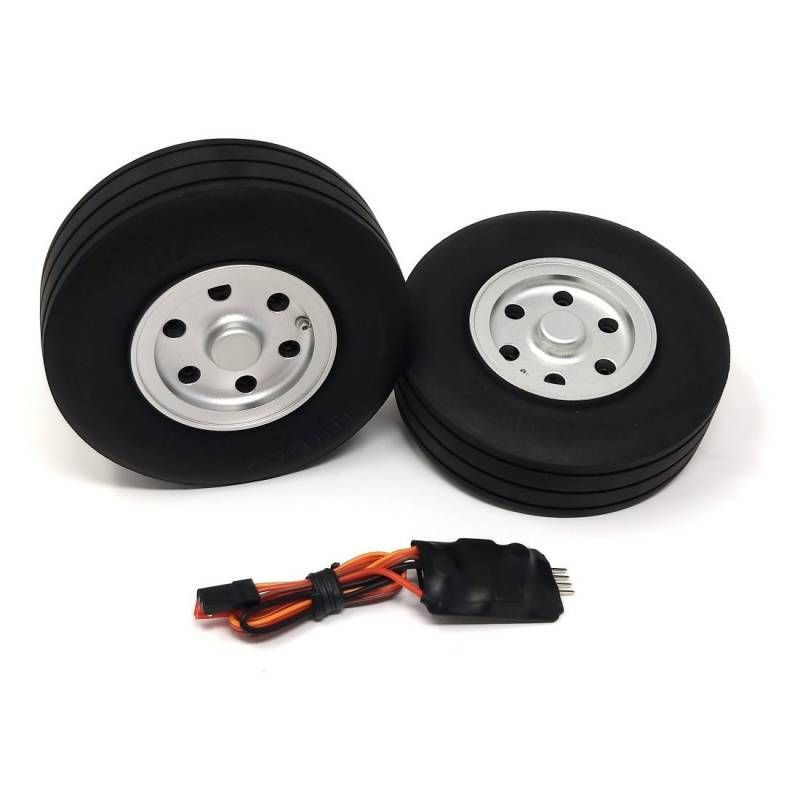 JP Hobby Elektrobremse mit 2x 95/31mm Rädern (8mm Achse)