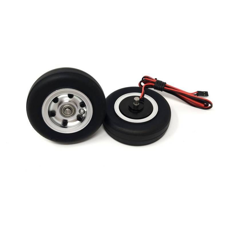 JP Hobby Elektrobremse mit 2x 63/20mm Rädern (5mm Achse)