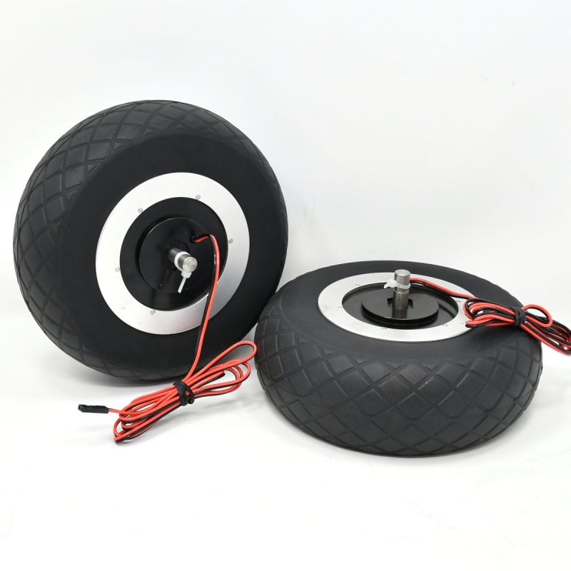 JP Hobby Elektrobremse mit 2x 152/52mm Rädern (8mm Achse) (für Warbirds über 30kg)