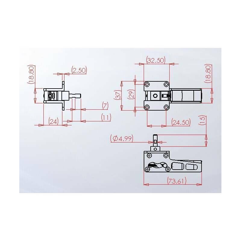 JP Hobby ER-005 5mm Alloy Electric 2 Retracts Set (6kg/Low/Inside) + Controller (optional)