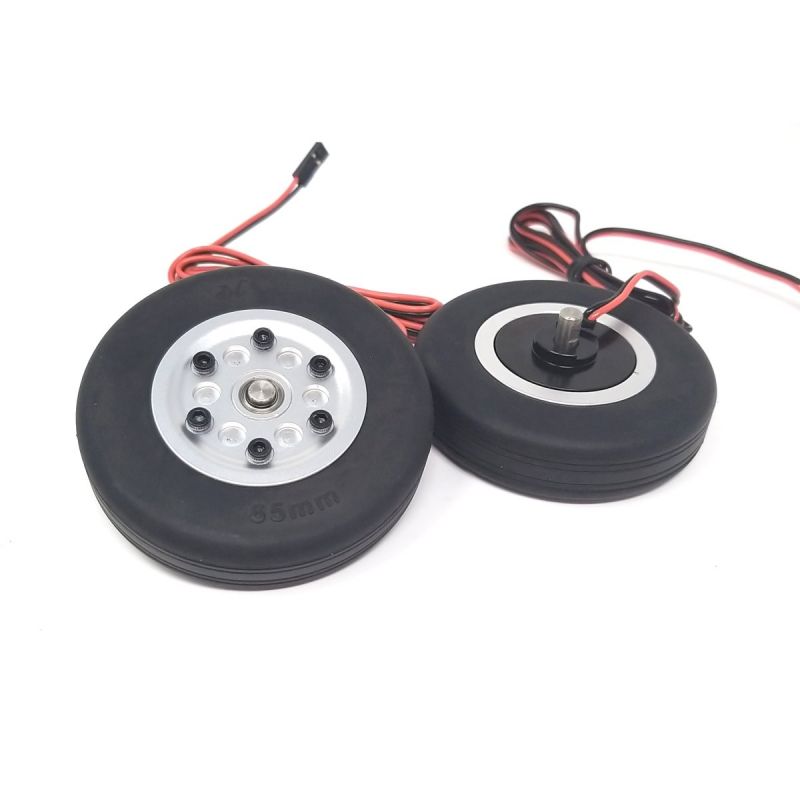 JP Hobby Elektrobremse mit 2x 65/16mm Rädern (5mm Achse)