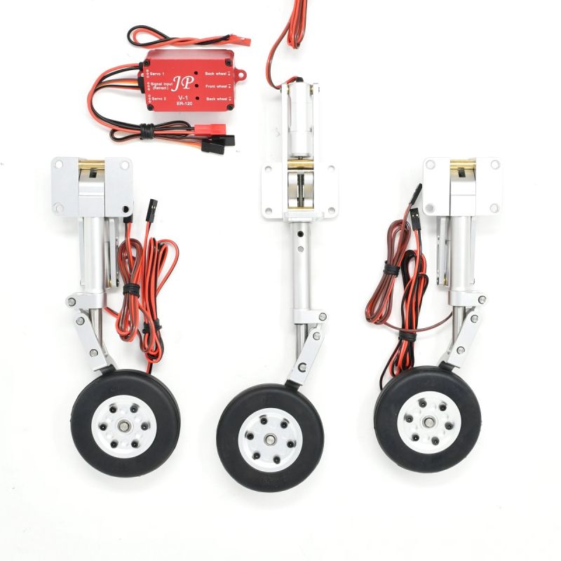JP Hobby ER-120 Tricycle Full Set with Brakes (Black Horse Viper 2m or L-39 1.72m / E-Flite Hangar 9 MB-339 2.13m) + Controller JP Hobby ER-120 Tricycle Full Set with Brakes (Black Horse Viper 2m or L-39 1.72m / E-Flite Hangar 9 MB-339 2.13m) + Controller
