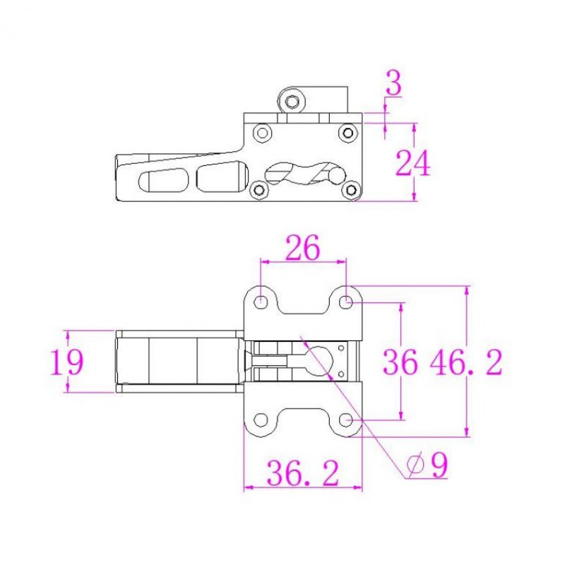 JP Hobby ER-008 9mm Alloy Electric 2 Retracts Set (9kg/Low/Inside) + Sequencer (optional)