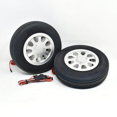 JP Hobby Leicht-Elektrobremse mit 2x 158/52mm Rädern (8mm Achse) (für Jets bis 25kg)