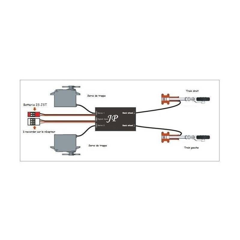 JP Hobby Zweirad-Controller Retract Box ER-200 V1 (HV)