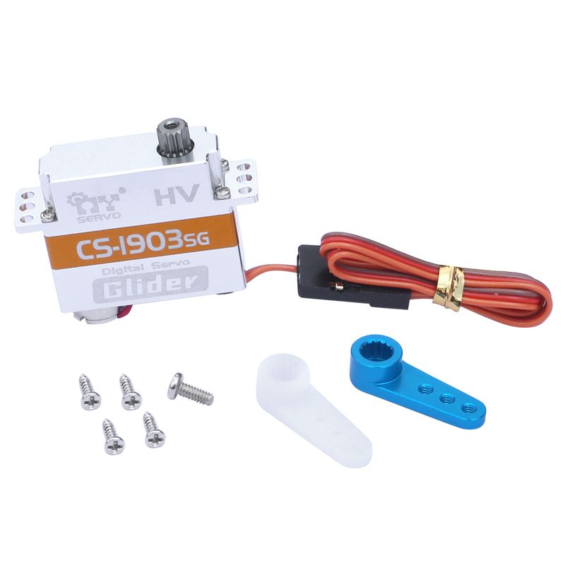 JX CS-1903SG HV-Coreless Mini Servo 8mm, 3.2kg Stellkraft, 0.08sec./60°