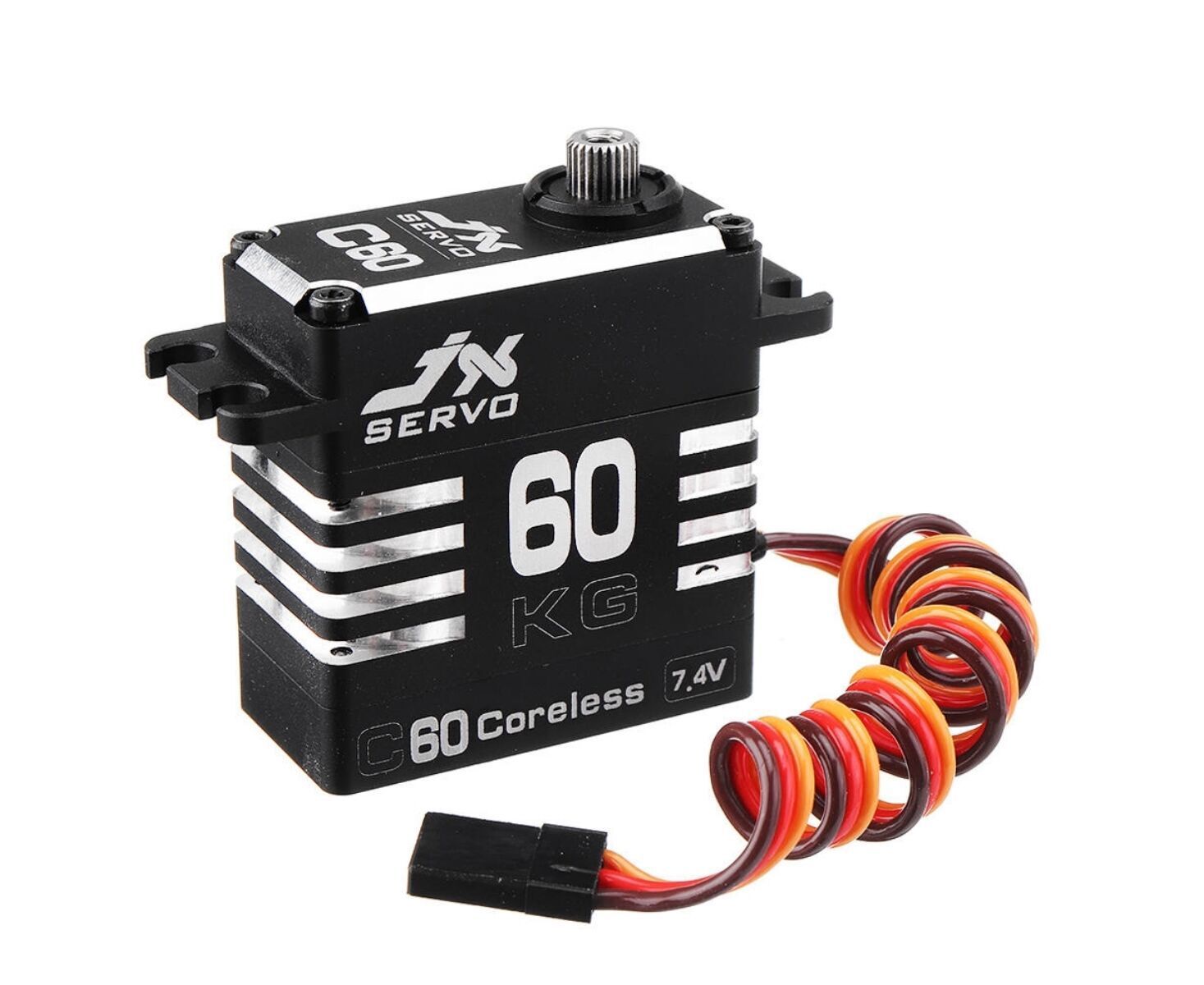JX Servo C60, Digital, Coreless, HV, 20mm, 62kg/cm, 0.11sek/60° JX Servo C60, Digital, Coreless, HV, 20mm, 62kg/cm, 0.11sek/60°