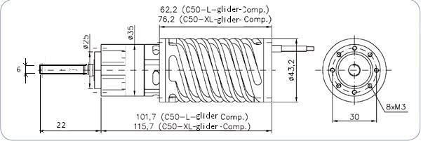 C50-10 L 6,7:1 Glider Competition Kv 2170