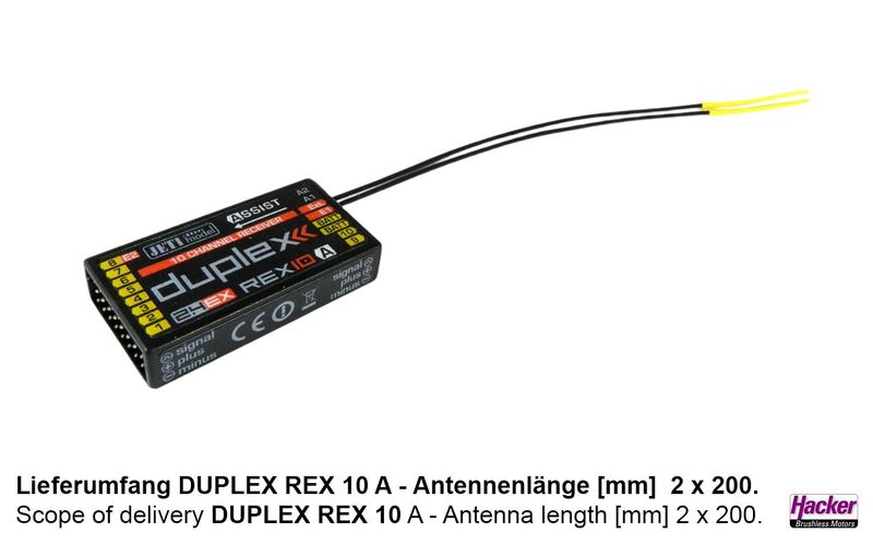 DUPLEX 2.4EX Empfänger REX 10 Assist
