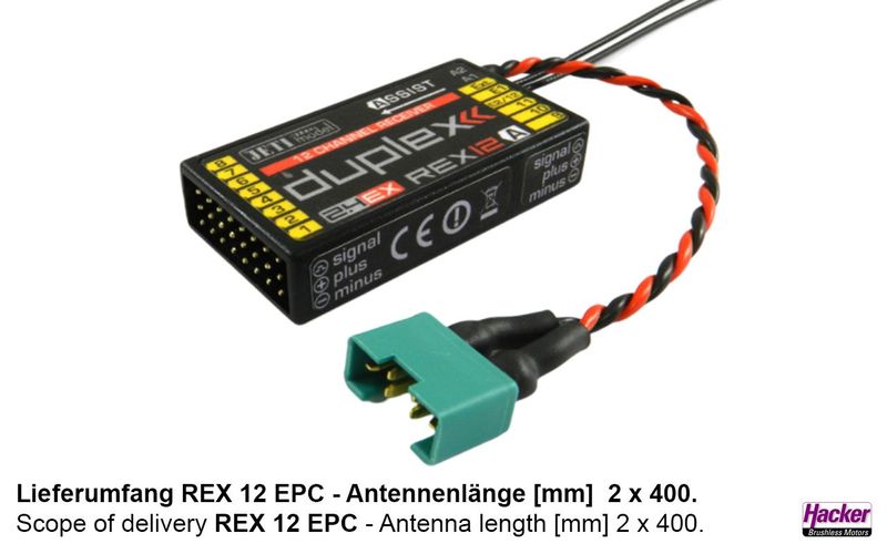 DUPLEX 2.4EX Empfänger REX 12 EPC Assist