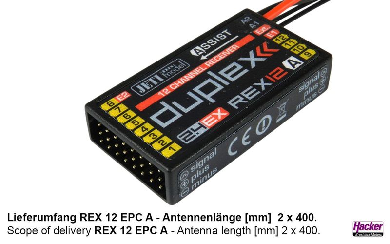 DUPLEX 2.4EX Empfänger REX 12 EPC Assist