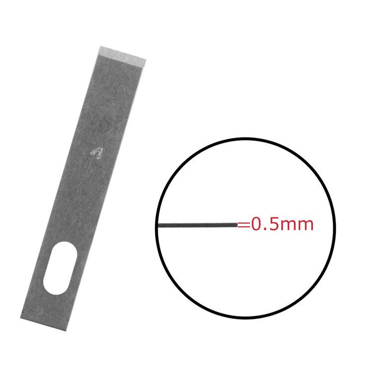 Ersatzklingen Spachtelform zu Skalpell 10 Stk. 0.6mm