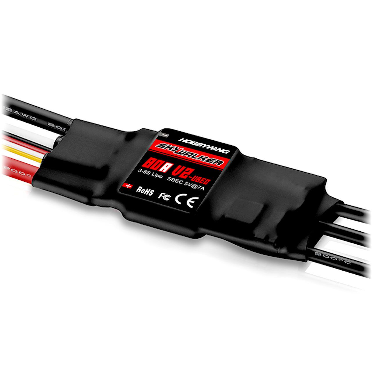 Hobbywing Skywalker V2 80A 3-6s, 7A BEC Hobbywing Skywalker V2 80A 3-6s, 7A BEC