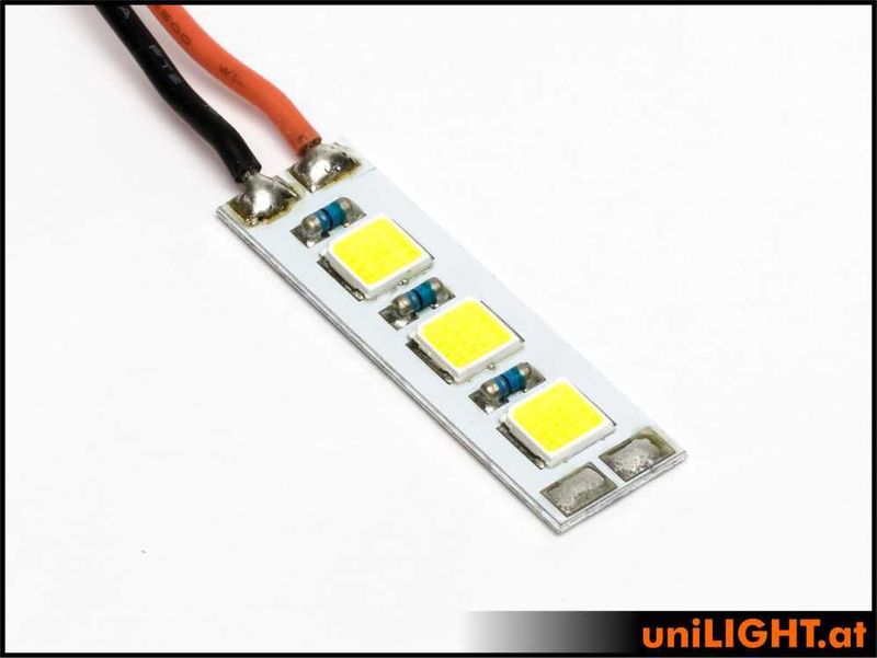 10mm Blitzlicht Modul, 18Wx3, Weiss