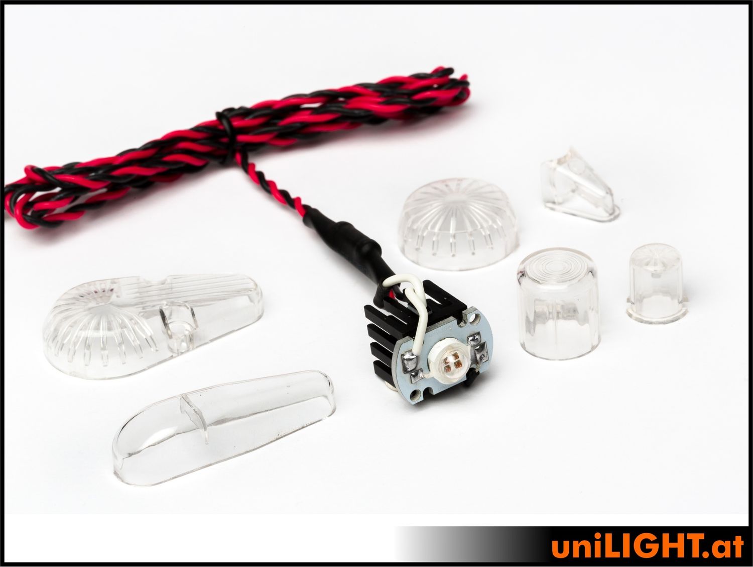 unilight 10/11/15/24mm ROUND Blitzlicht, 8Wx2, T-Fuse