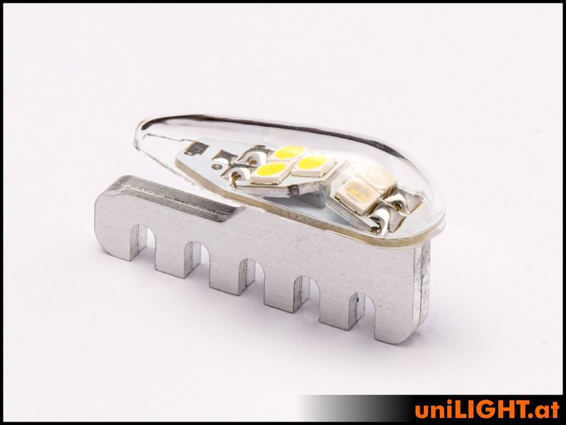 9mm DUAL Navigation + Blitzlicht, 6Wx2, KURZ