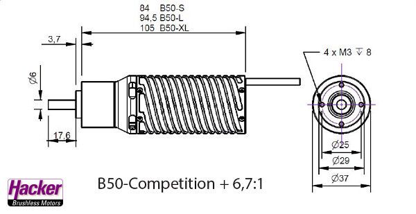 B50-8XL Competition + 6,7:1 Kv 2020