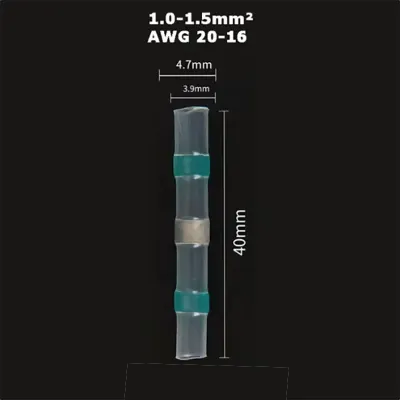 Löt-Schrumpf-Hülse grün - 20-16 AWG Set à 5 Stk.