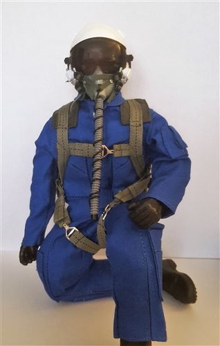 SCALE Full-Body Jet Pilot 1/4.5 - 1/4 Scale, 15 SCALE Full-Body Jet Pilot 1/4.5 - 1/4 Scale, 15" Blau/Weiss