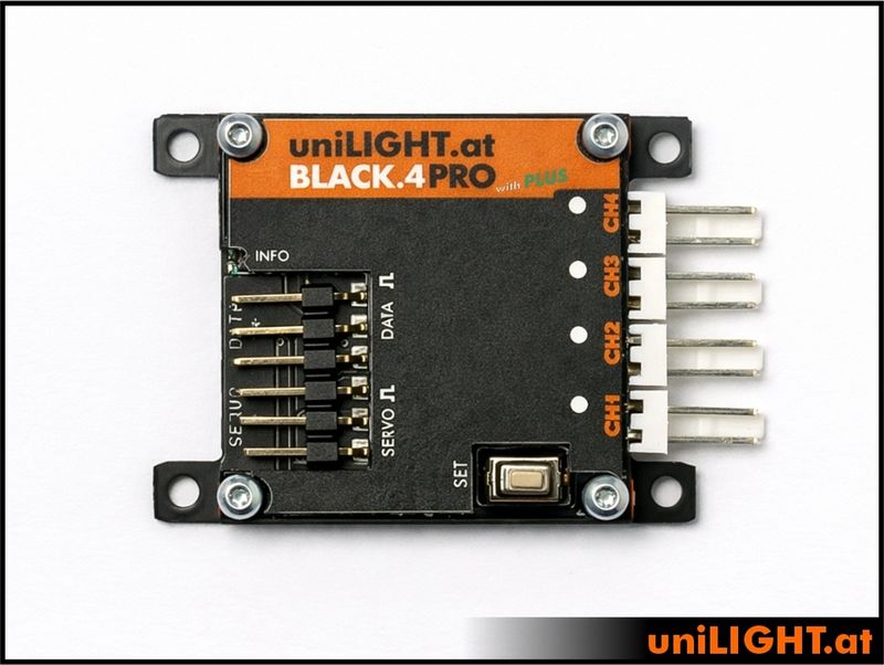uniLIGHT 4-Kanal PRO, BLACK.4+PRO