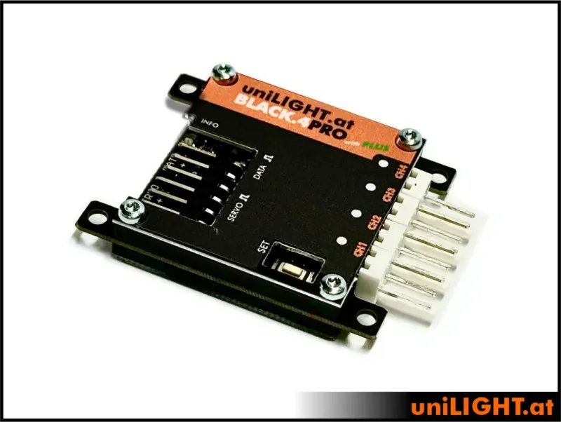 uniLIGHT 4-Kanal PRO, BLACK.4+PRO