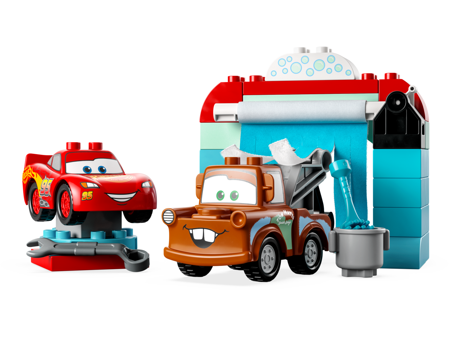 Lightning McQueen &amp; Mater&#39;s Car Wash Fun