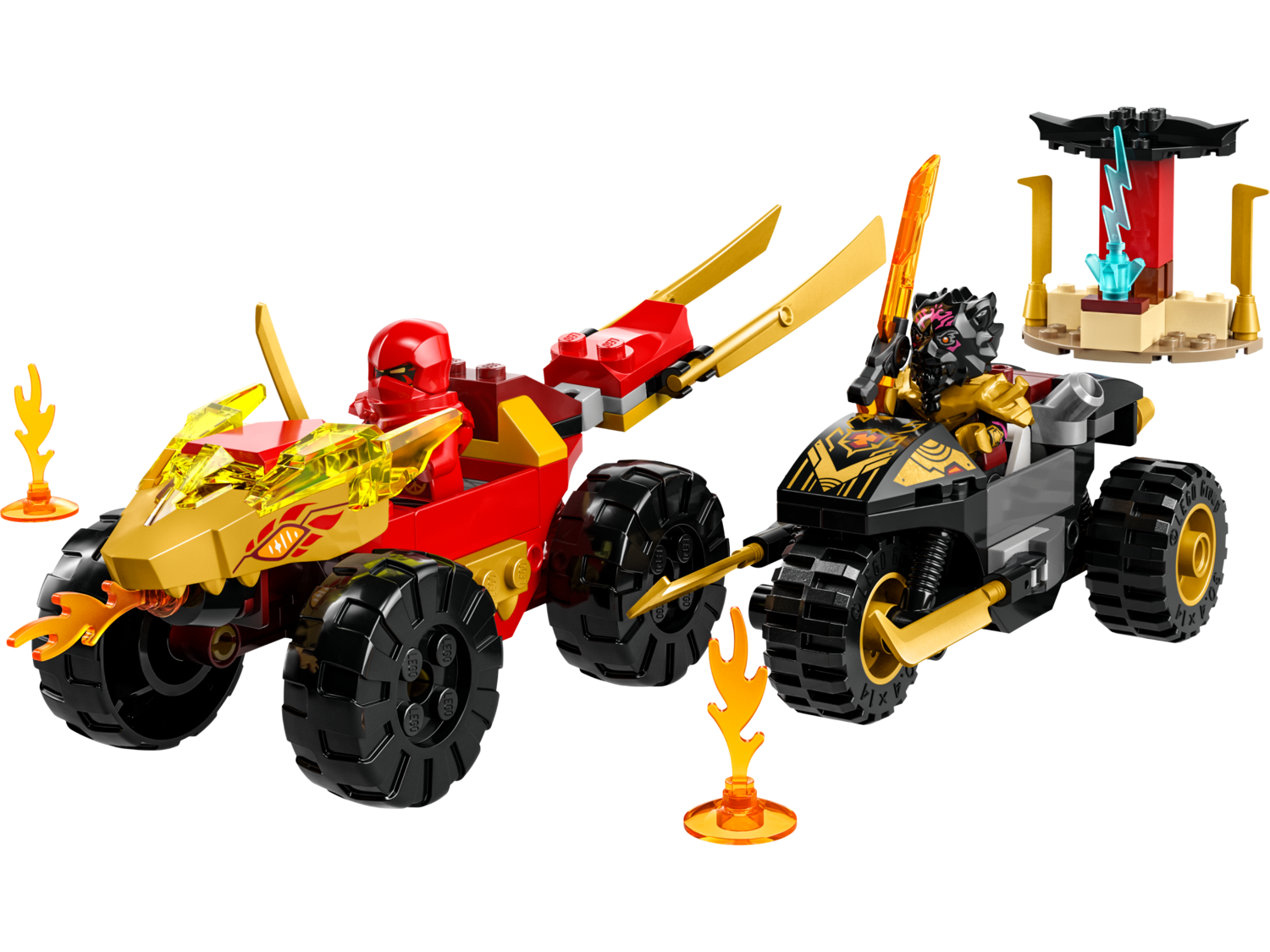Kai and Ras&#39;s Car and Bike Battle