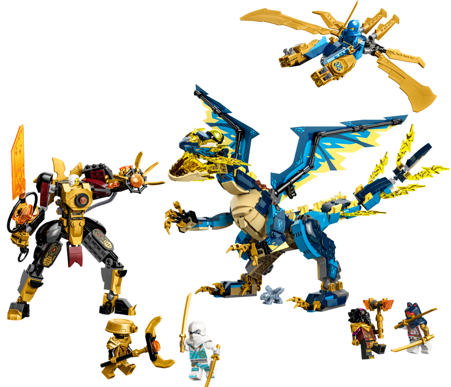 Elemental Dragon vs. The Empress Mech