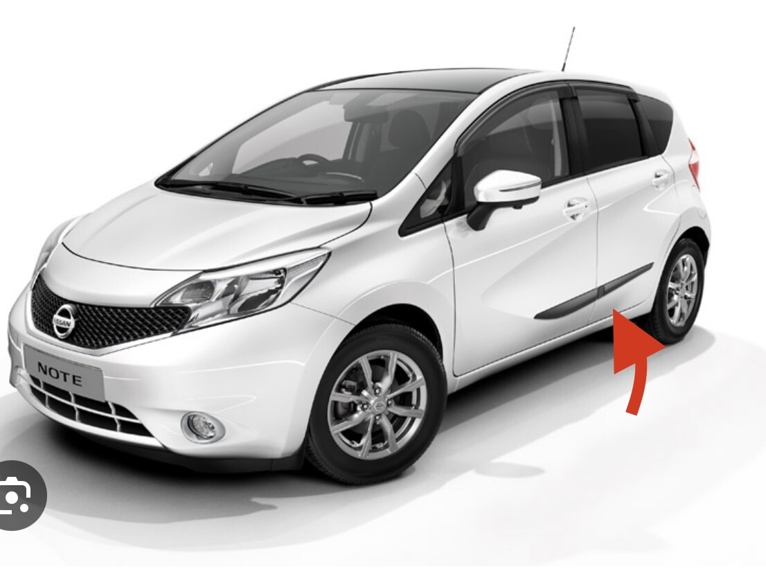 P-list sats svart Nissan Note 2013-