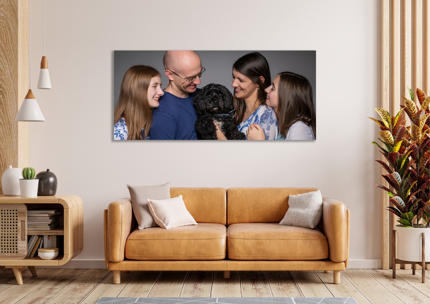 Deluxe Family Portrait Package with Framed Print