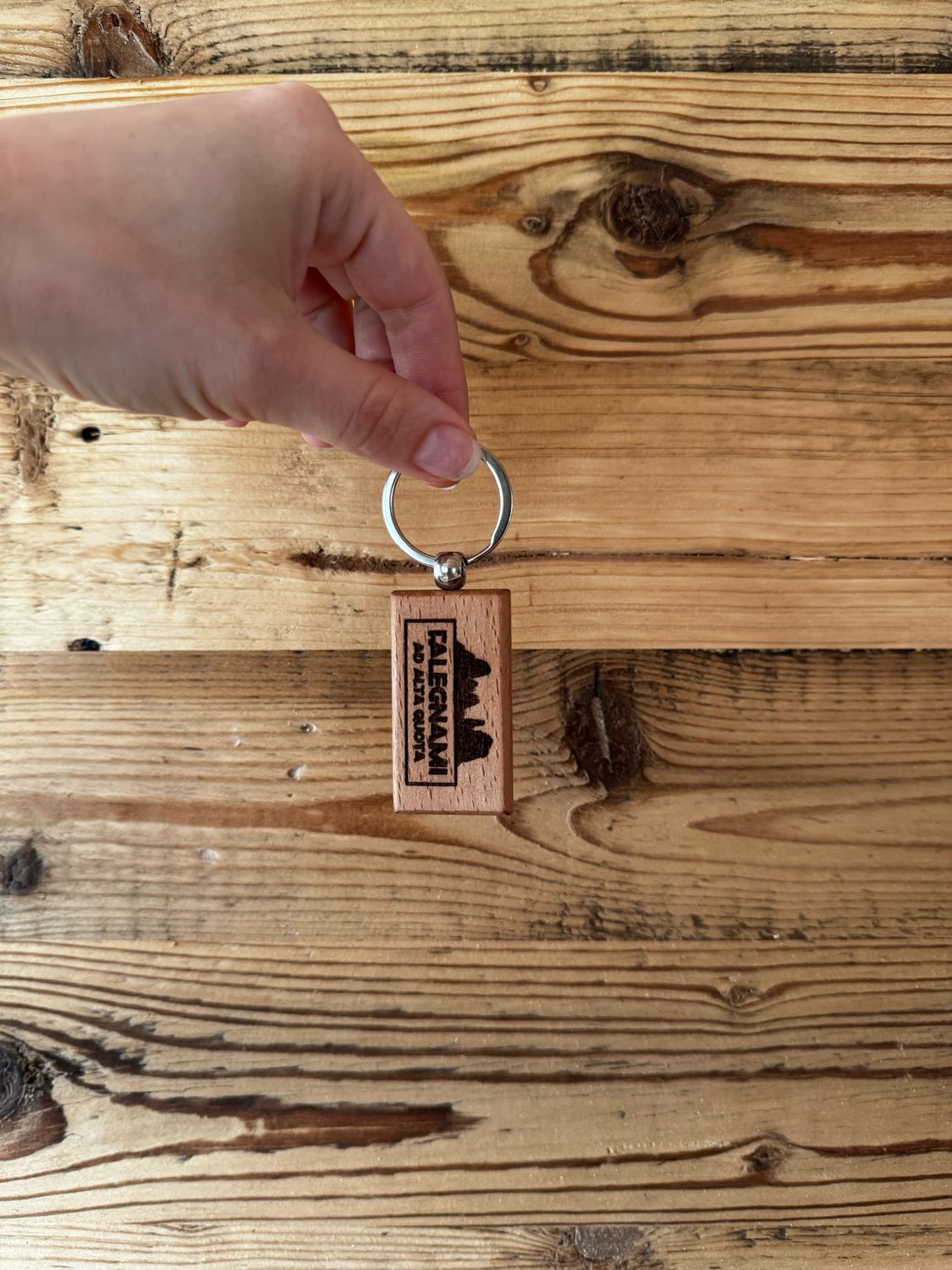 3x Portachiavi In Legno