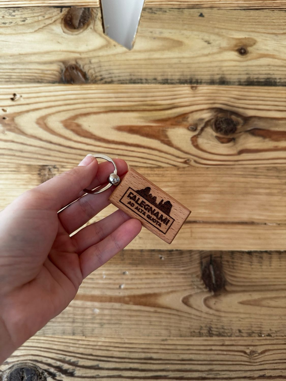 3x Portachiavi In Legno