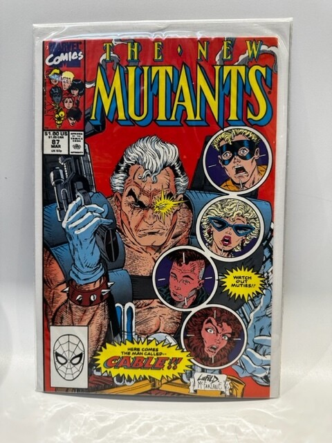 NEW MUTANTS #87 MARVEL COMICS 1990 1st APPEARANCE OF CABLE