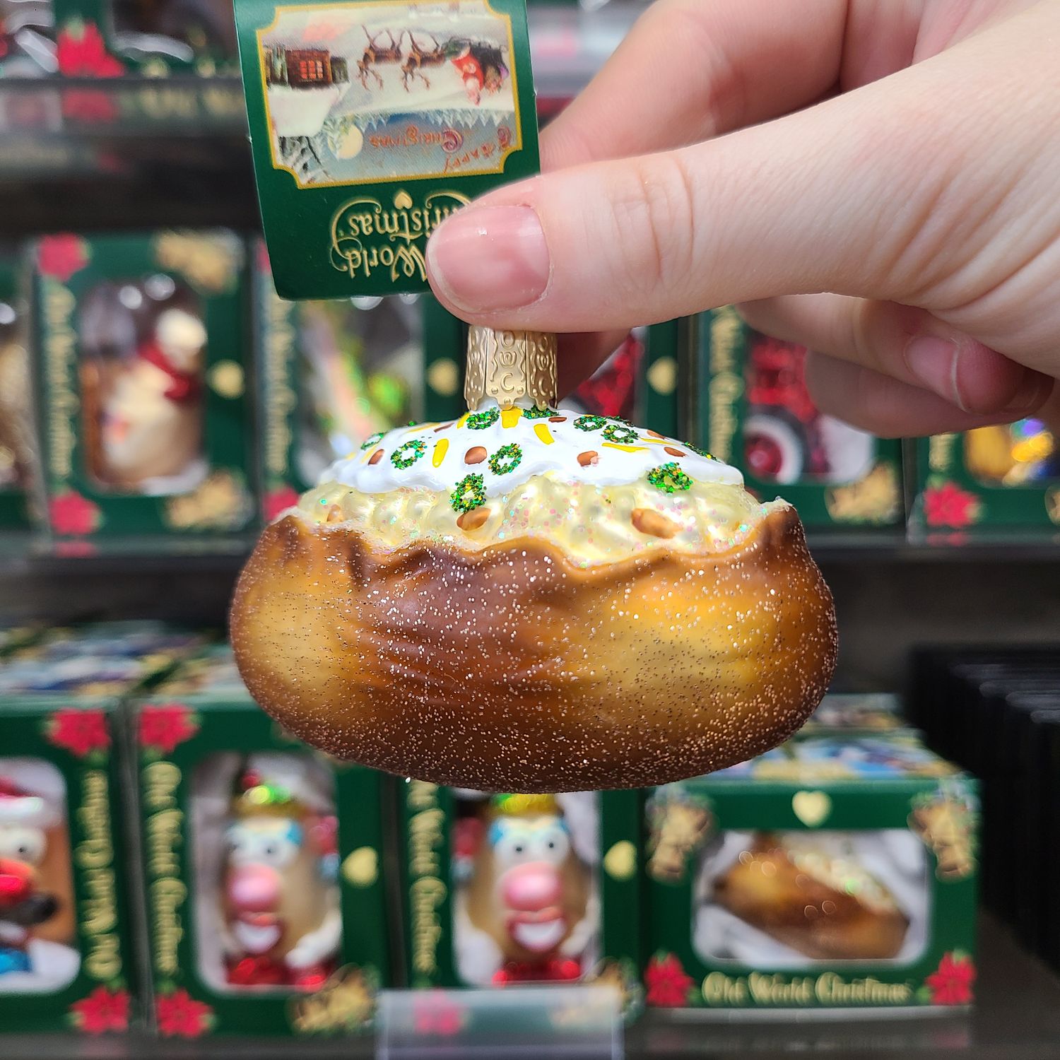 OW Baked Potato Orn OW Baked Potato Orn