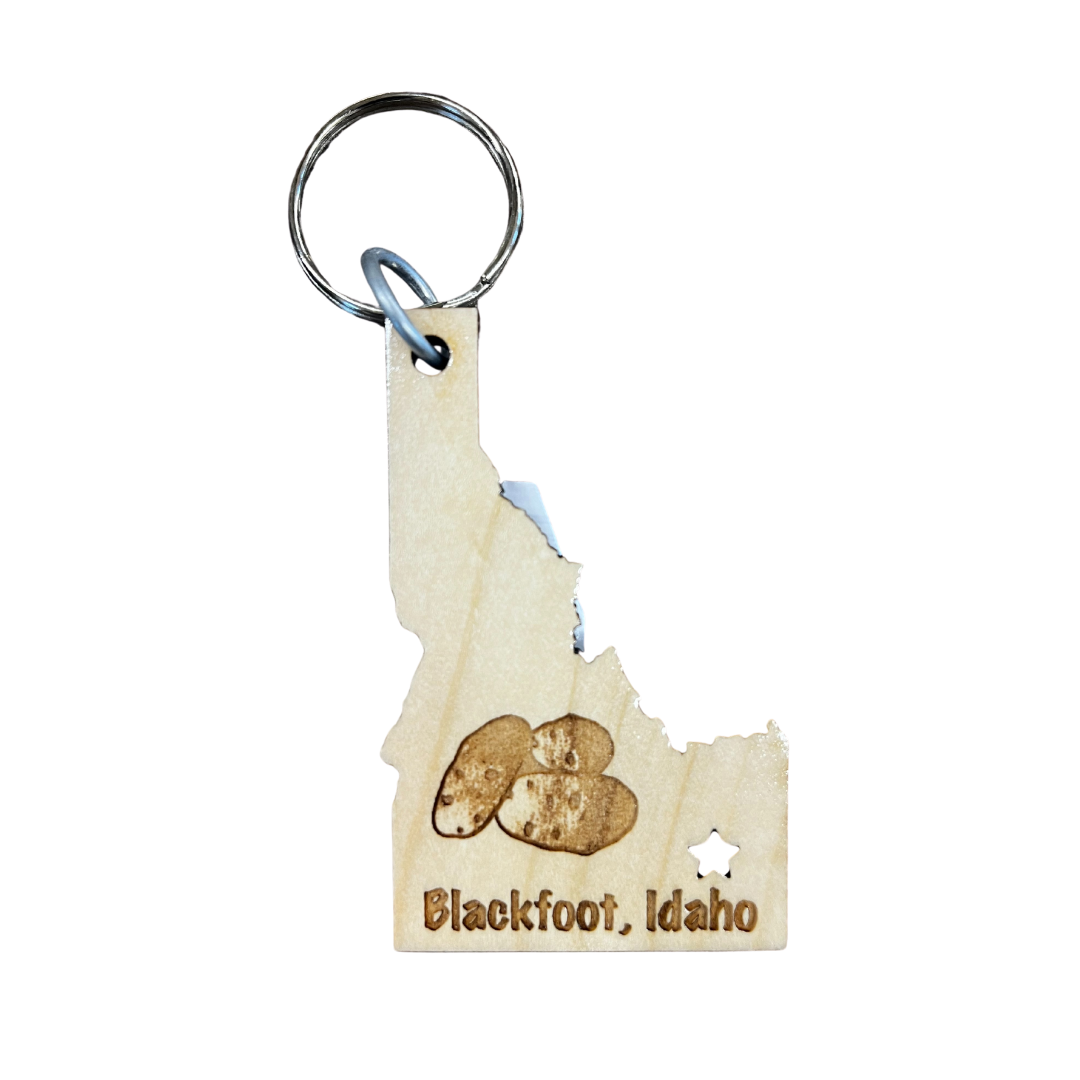 Idaho Shaped Wood KC